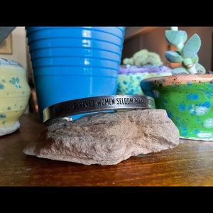 Well Behaved Women Rarely Make History Pewter Bracelet